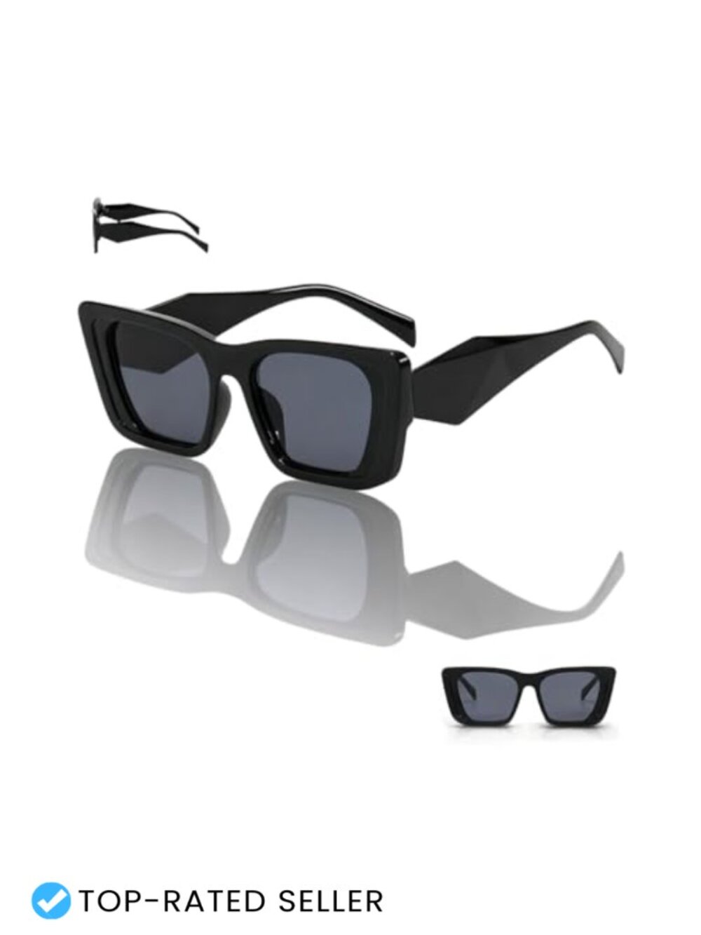 Oversized Square Sunglasses for Women Retro UV Protection Non Polarized